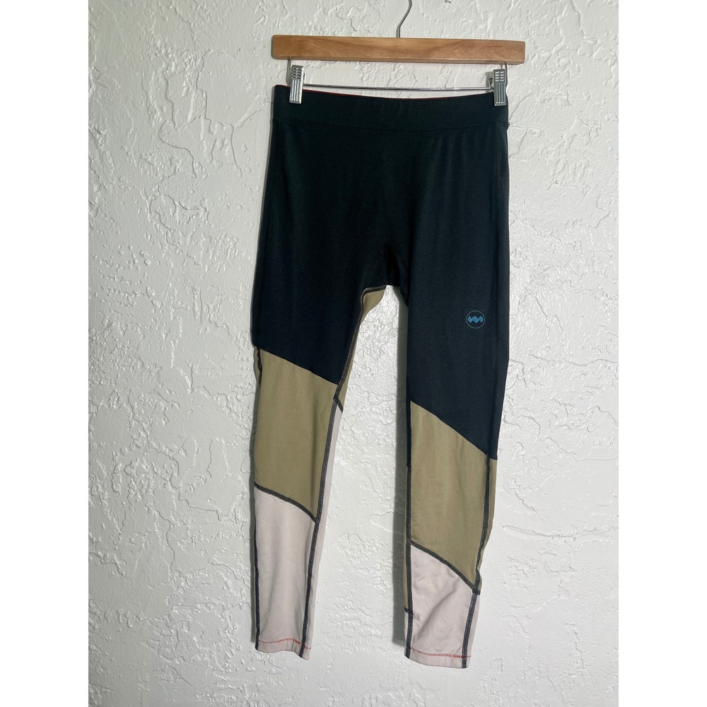 Janji‎ Run For Bolivia Colorblock Running Leggings Black Green Small